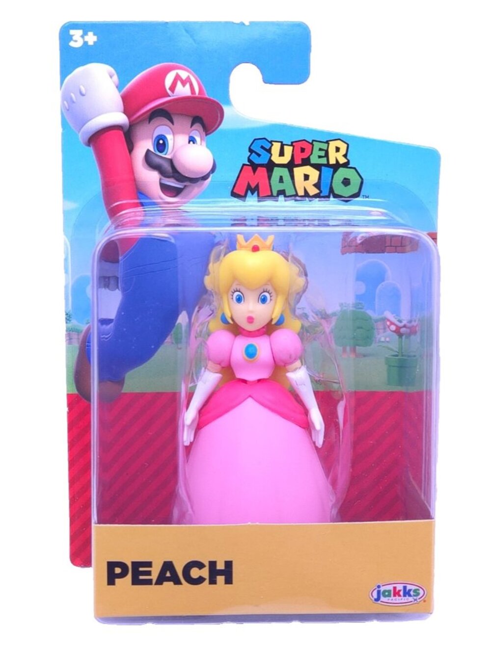 Jakks Pacific Super Mario Peach 3" Mini Figure World of Nintendo New Sealed